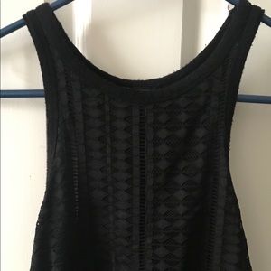 Black lace tank top